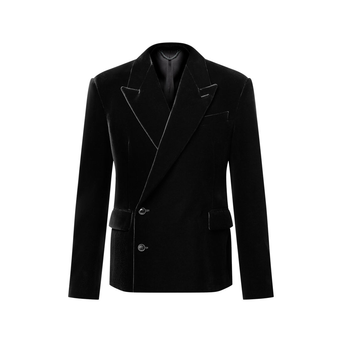 LOUIS VUITTON ブラック ベルベット テーラードジャケット Double-Breasted VeLVet Jacket - Ready-to-Wear | LOUIS VUITTON